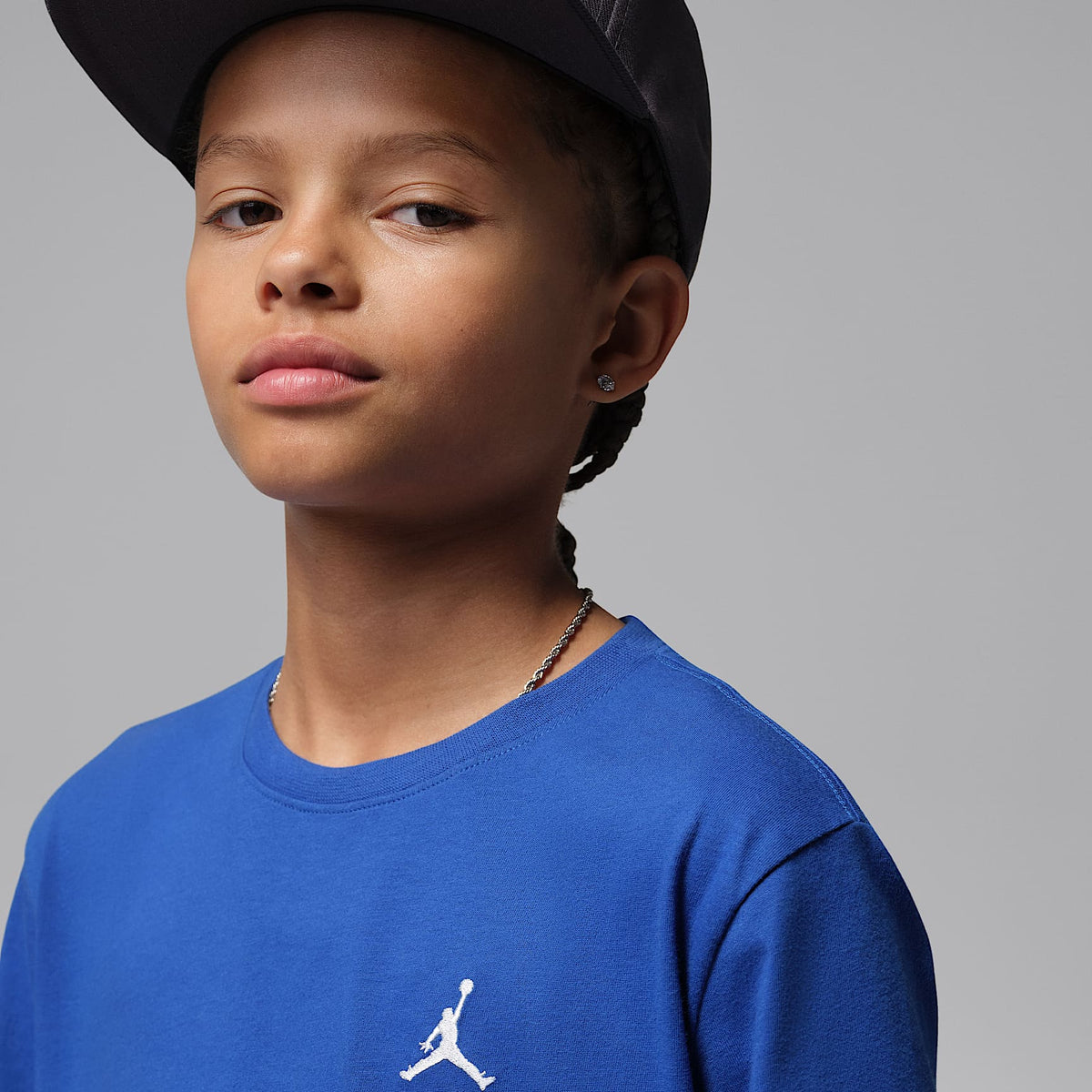 Playera bordada Jumpman Air para niños talla grande Jordan – Royal juego – vista 3