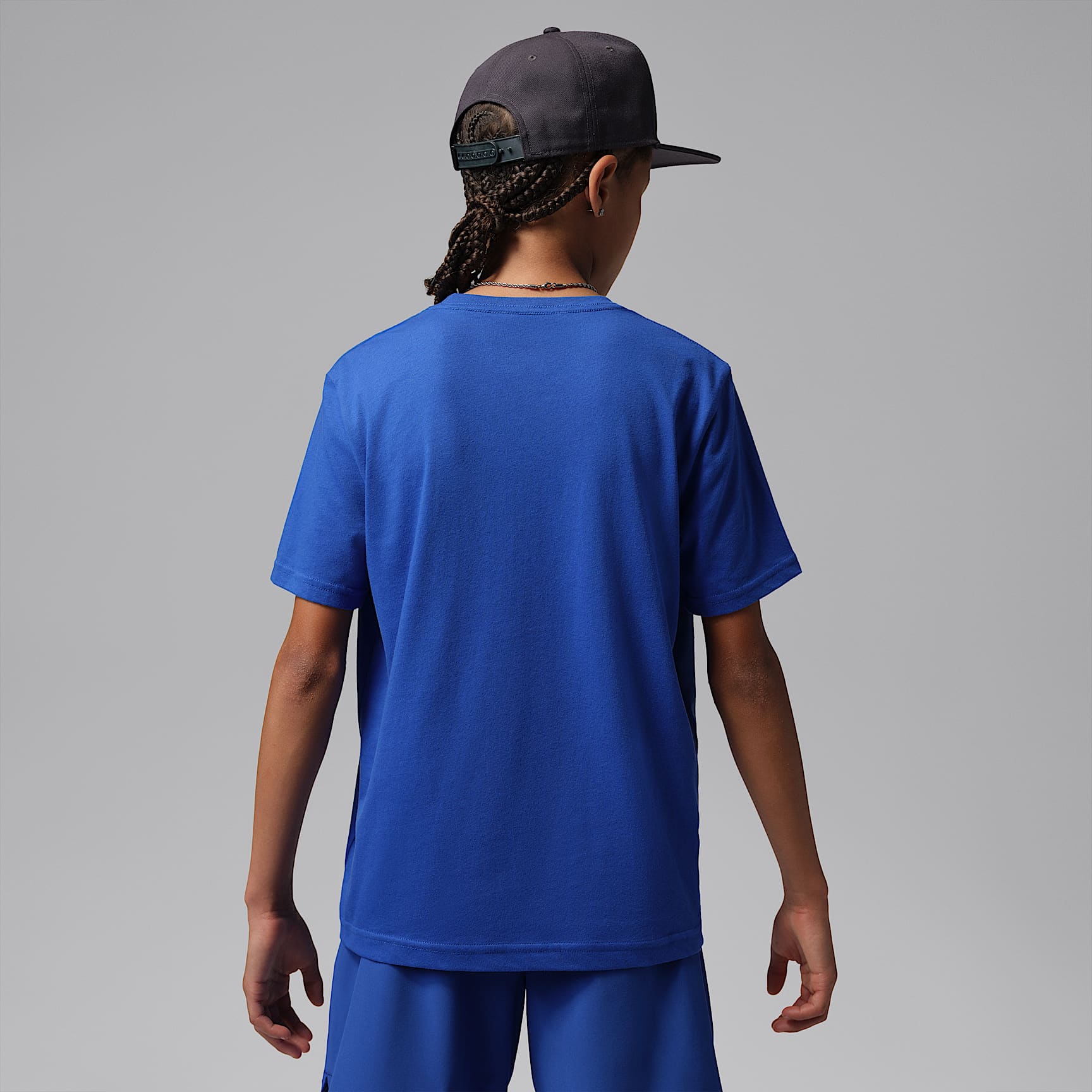 Playera bordada Jumpman Air para niños talla grande Jordan – Royal juego – vista 2