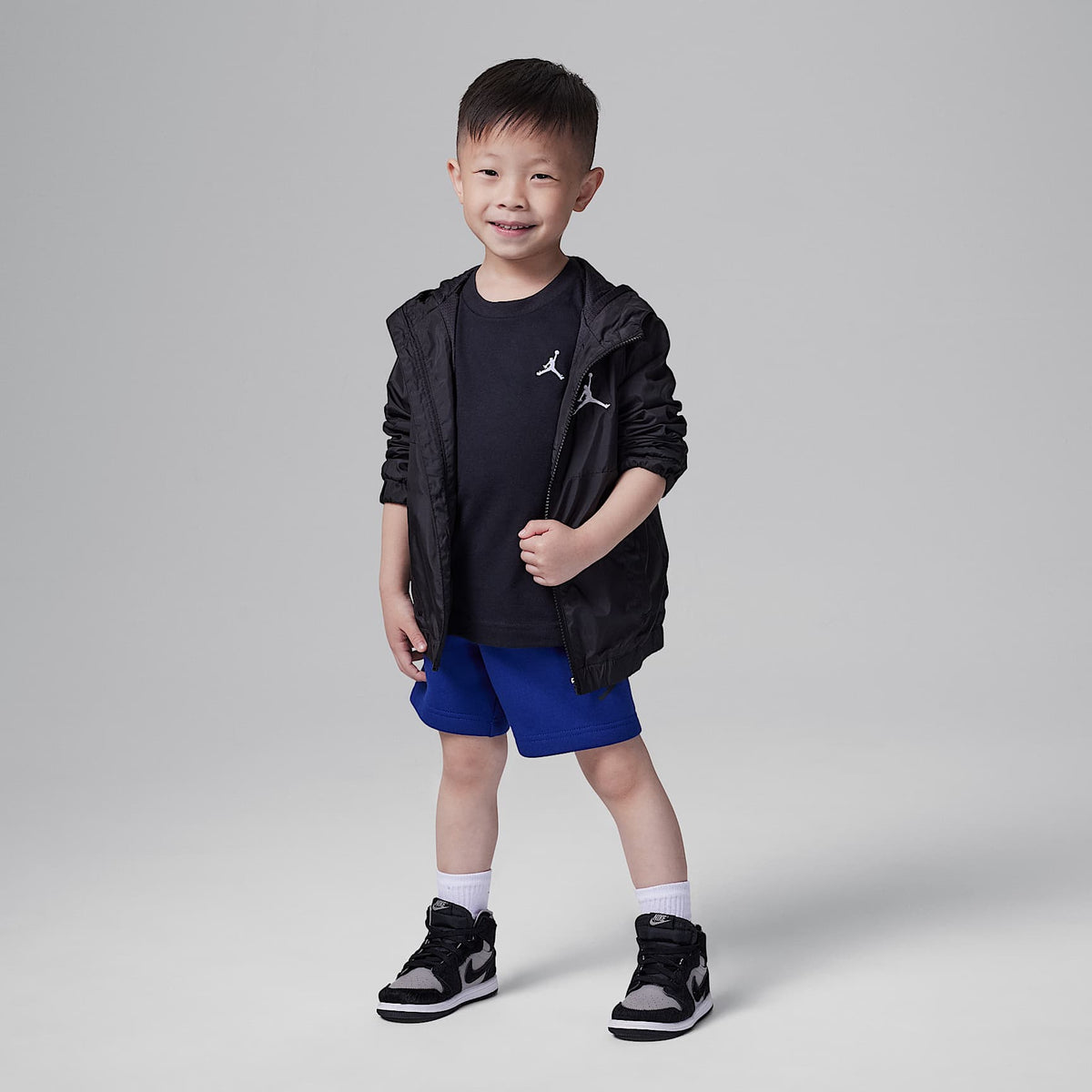 Playera bordada infantil Jumpman Air Jordan – Negro – vista 4