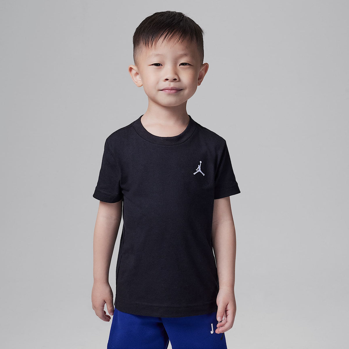 Playera bordada infantil Jumpman Air Jordan – Negro – vista 1