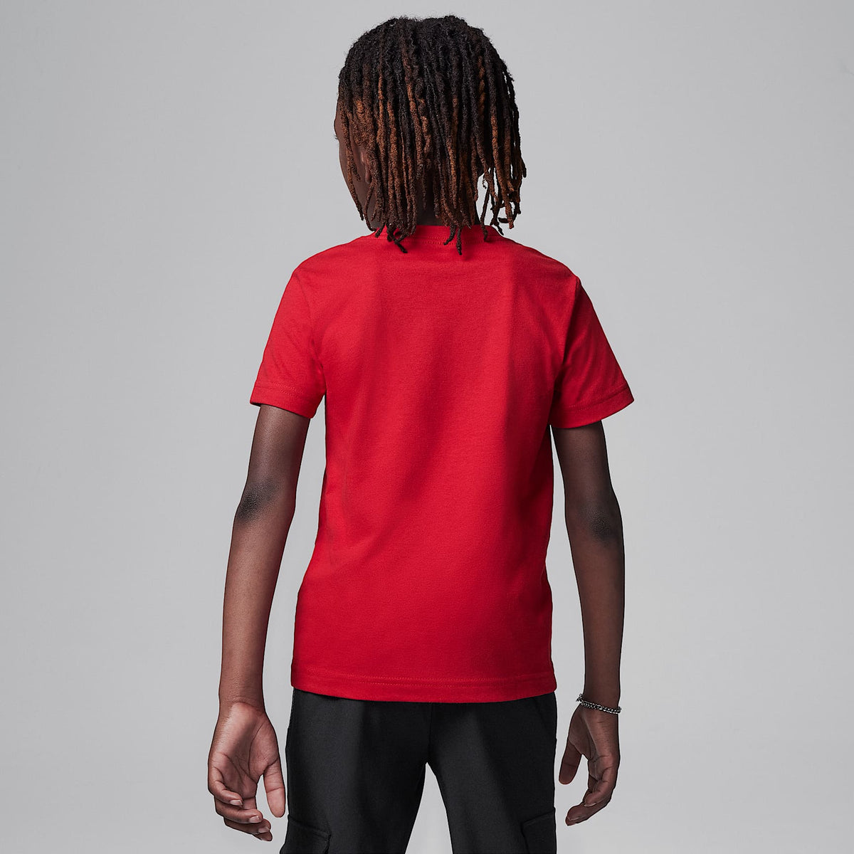 Playera bordada Jumpman Air para niños talla pequeña Jordan – Rojo gimnasio – vista 2