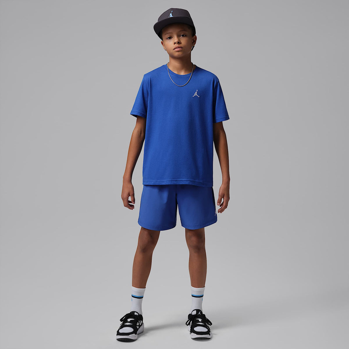 Playera bordada Jumpman Air para niños talla grande Jordan – Royal juego – vista 5