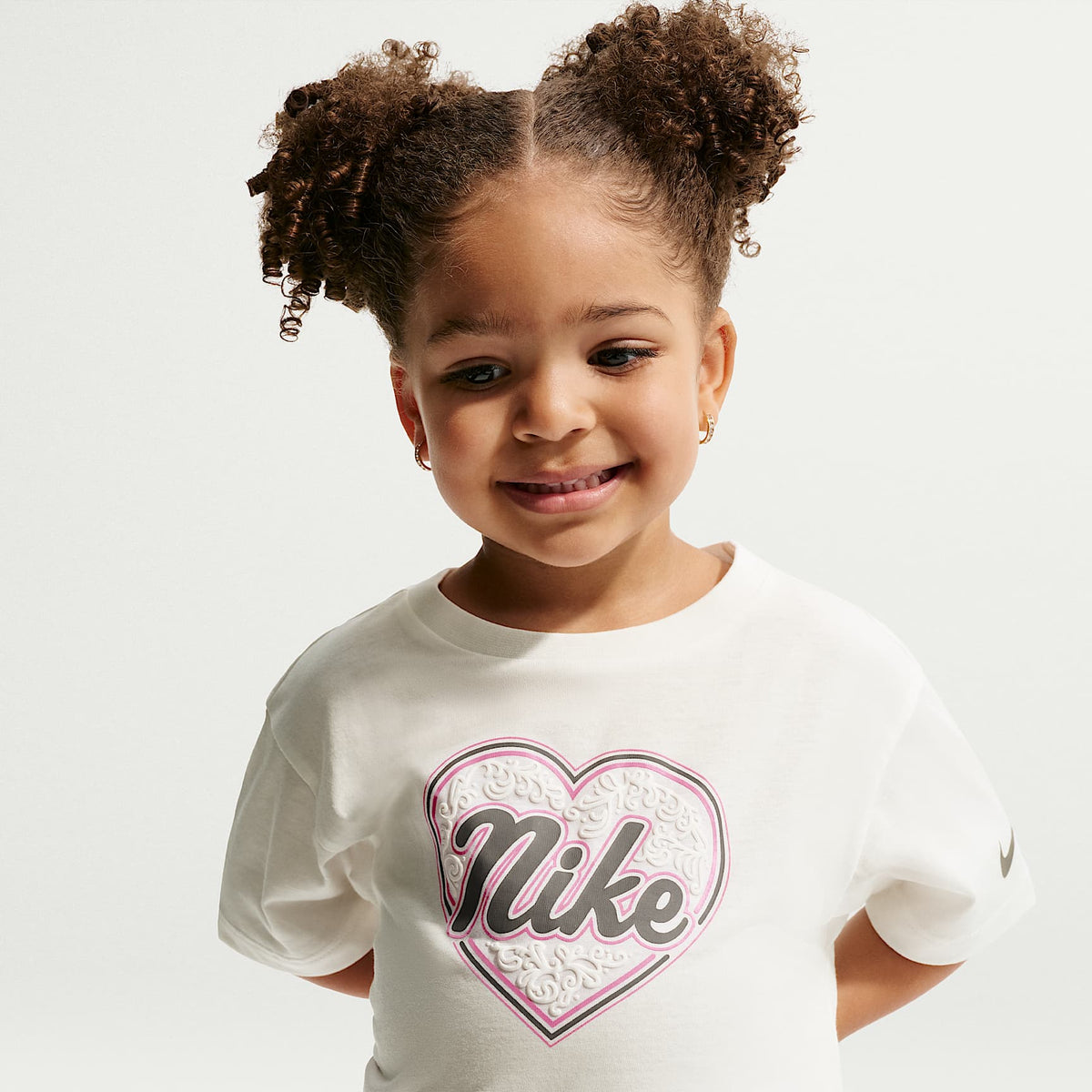 Playera de corte cuadrado Juxta-Girl infantil Nike – Vela – vista 1