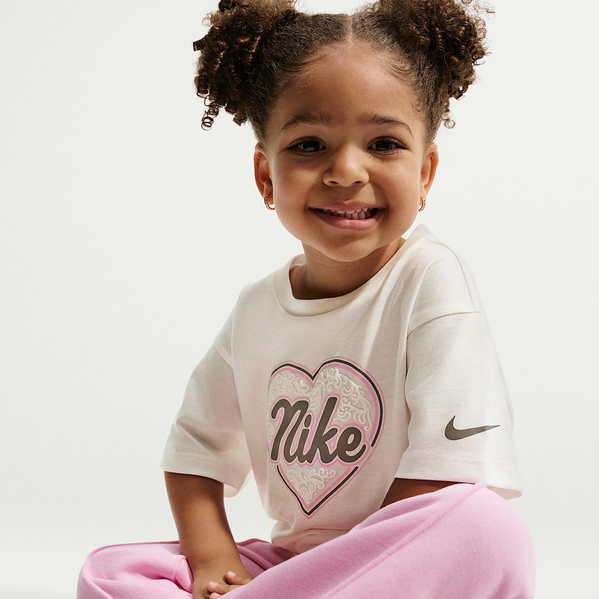 Playera de corte cuadrado Juxta-Girl infantil Nike – Vela – vista 3