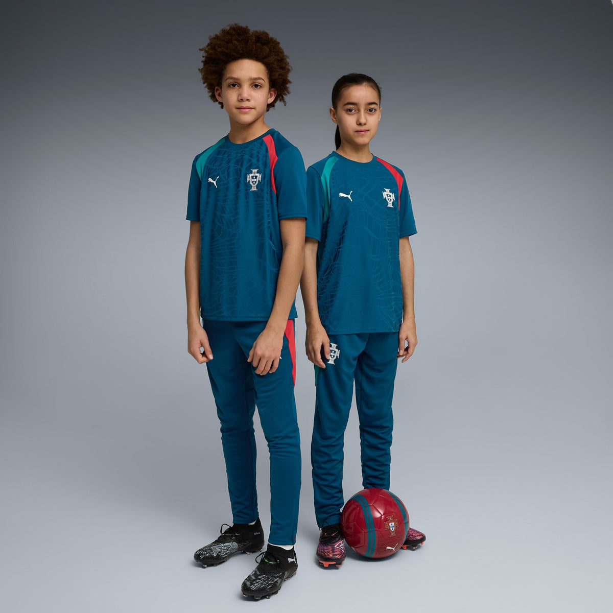 Jersey de entrenamiento de futbol juvenil Portugal – Ocean Tropic-Silver Mist – vista 3