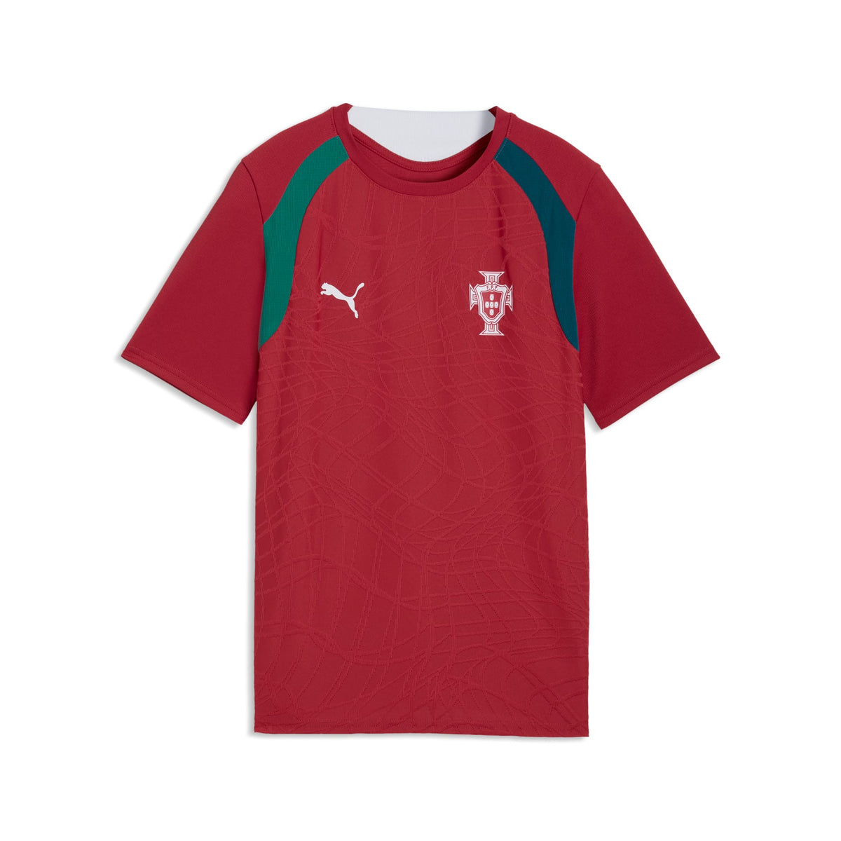 Jersey de entrenamiento de futbol juvenil Portugal – Club Red-Silver Mist – vista 5