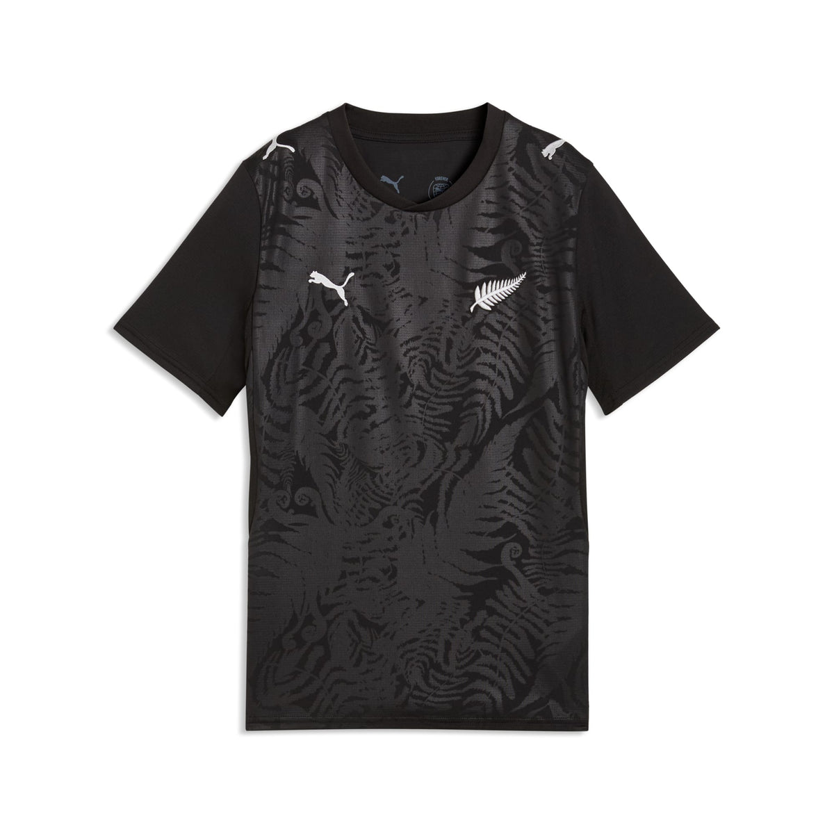 Jersey de futbol local de Nueva Zelanda juvenil – PUMA Black-PUMA Silver – vista 5