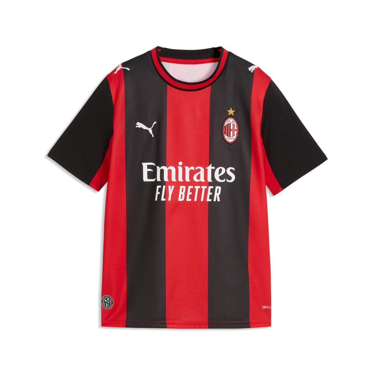 Jersey de futbol juvenil AC Milan local – PUMA Black-For All Time Red – vista 5