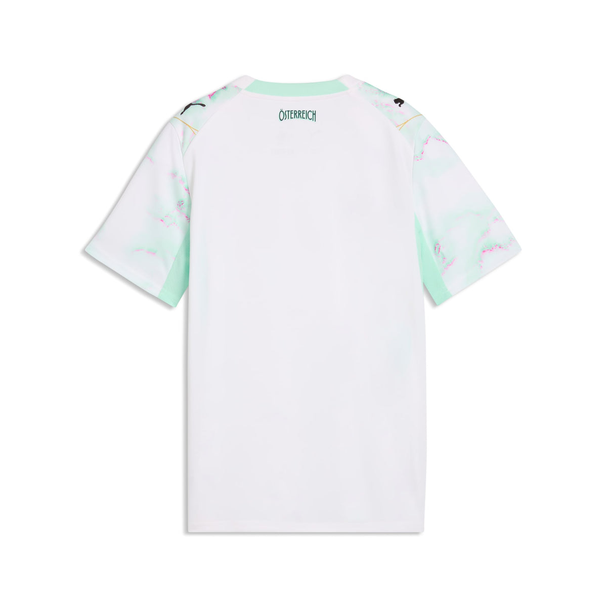 Jersey de futbol juvenil visitante de Austria – PUMA White-Mint Melt – vista 6