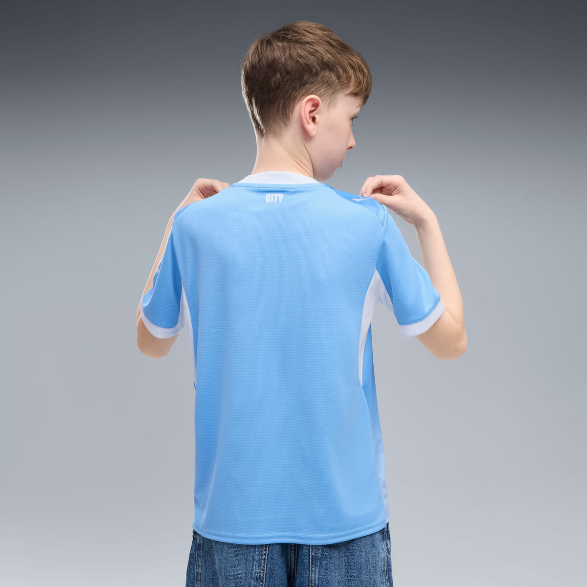 Jersey de futbol juvenil Manchester City local – Team Light Blue-Icy Blue – vista 4