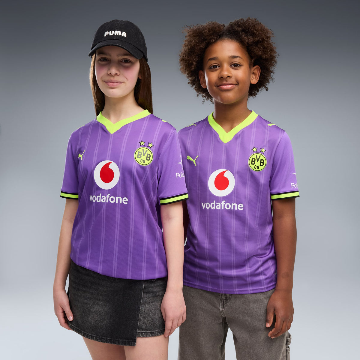 Jersey de futbol tercera equipación juvenil Borussia Dortmund – Purple Glimmer-Yellow Alert – vista 1