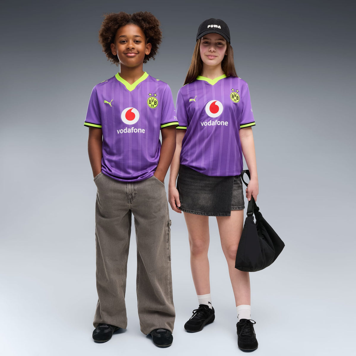 Jersey de futbol tercera equipación juvenil Borussia Dortmund – Purple Glimmer-Yellow Alert – vista 3