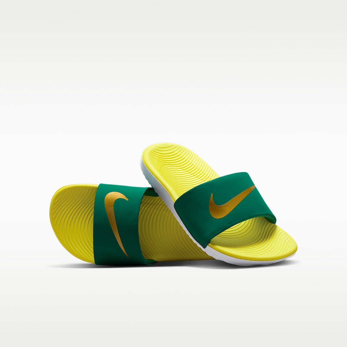 Nike Kawa – Malaquita/Amarillo sónico/Blanco/Oro metalizado – vista 1