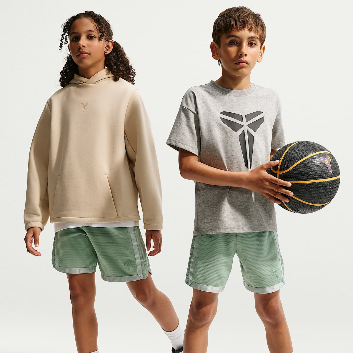 Shorts Dri-FIT Mamba para niños de talla grande Kobe – Vapor/Vapor – vista 1