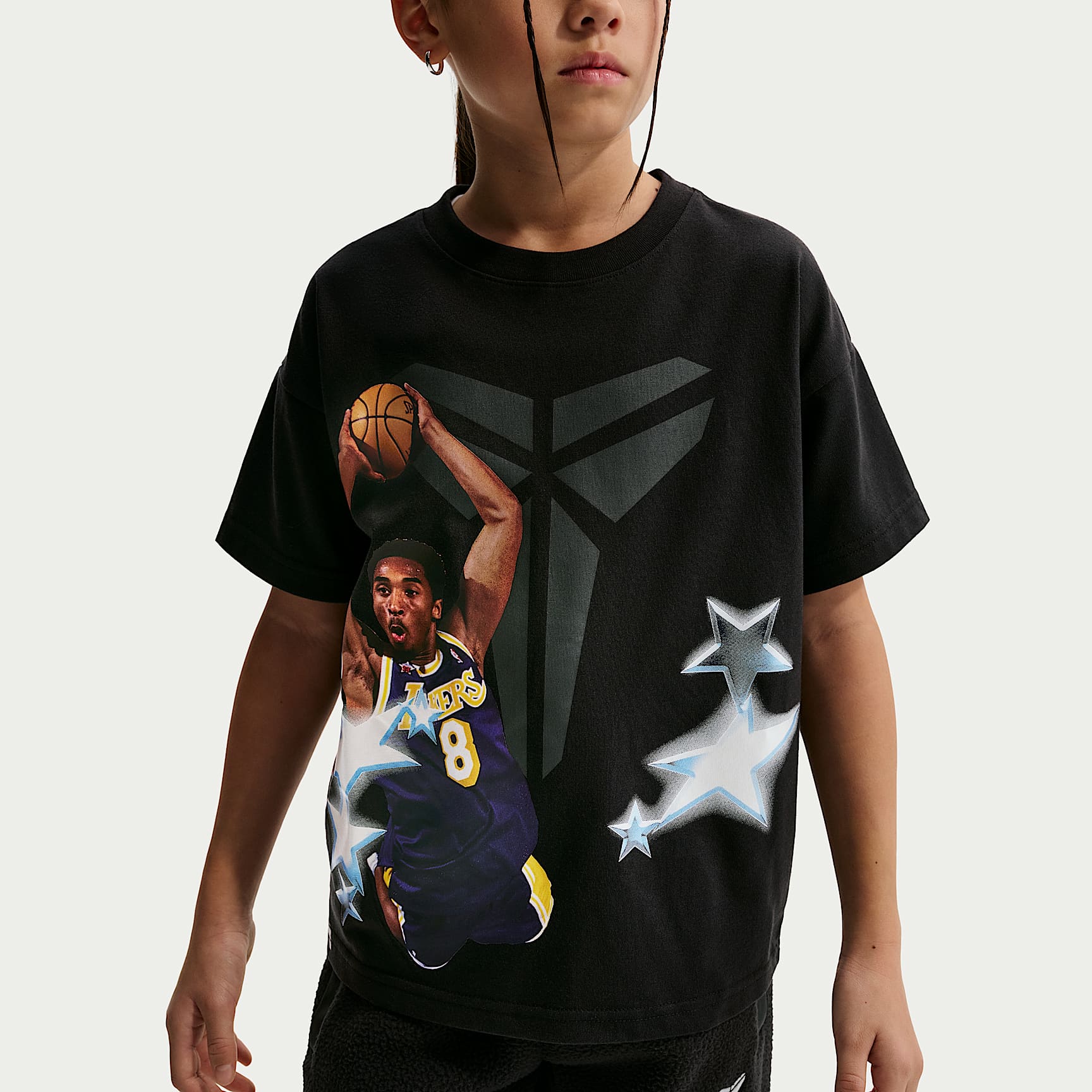 Playera Dri-FIT Max90 para niños Kobe – Negro – vista 2