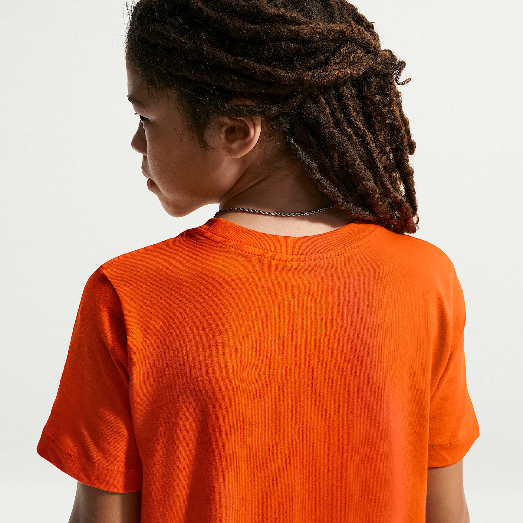 Playera de fútbol Nike para niños talla grande Netherlands – Naranja seguridad – vista 2
