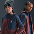 Sudadera con gorro Polartec® de cierre completo para niños talla grande Nike ACG "Wolf Tree" – Rojo sepia/Trueno azul/Blanco cumbre – vista 1