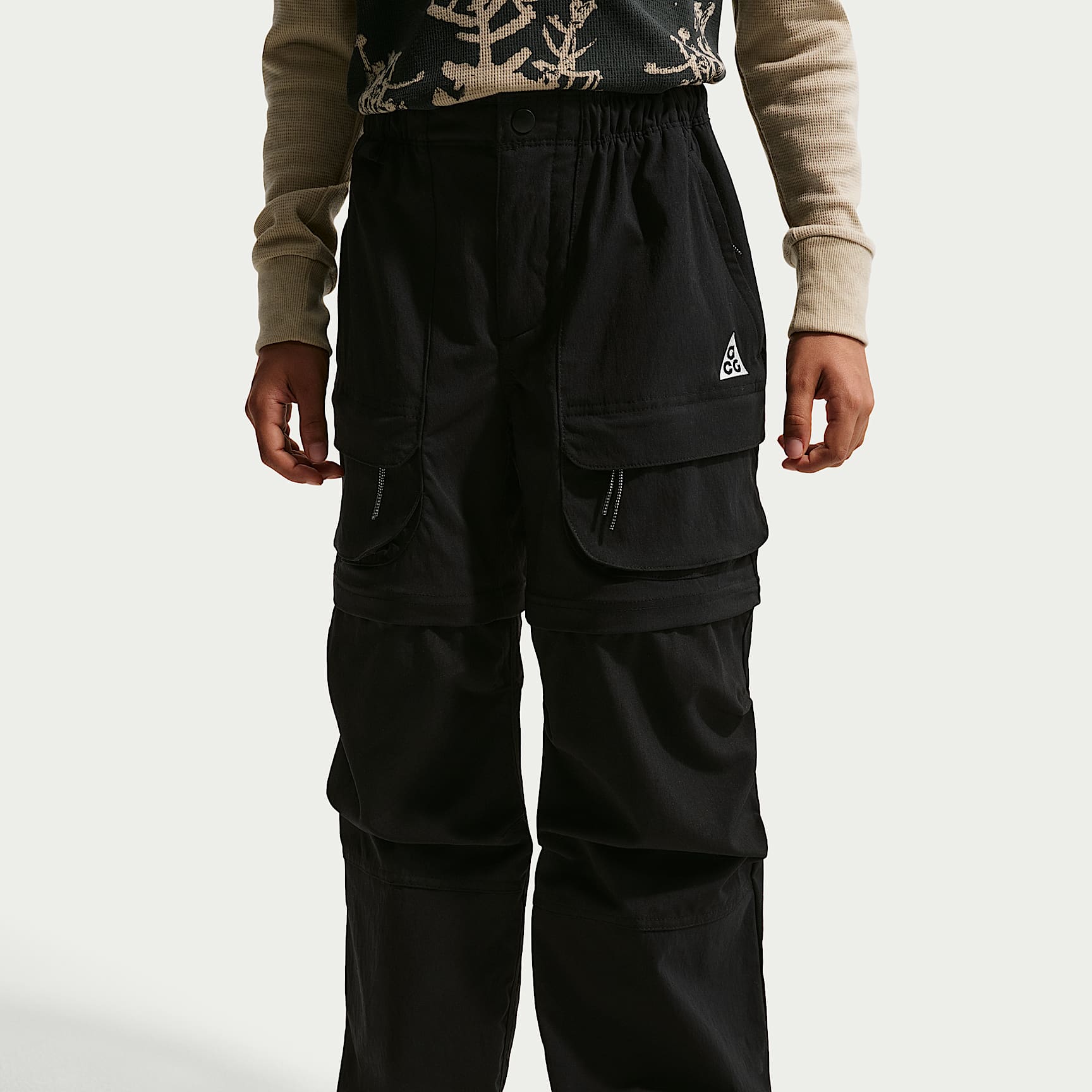 Pants para niños talla grande Nike ACG "Smith Summit" – Negro/Negro/Blanco cumbre – vista 2