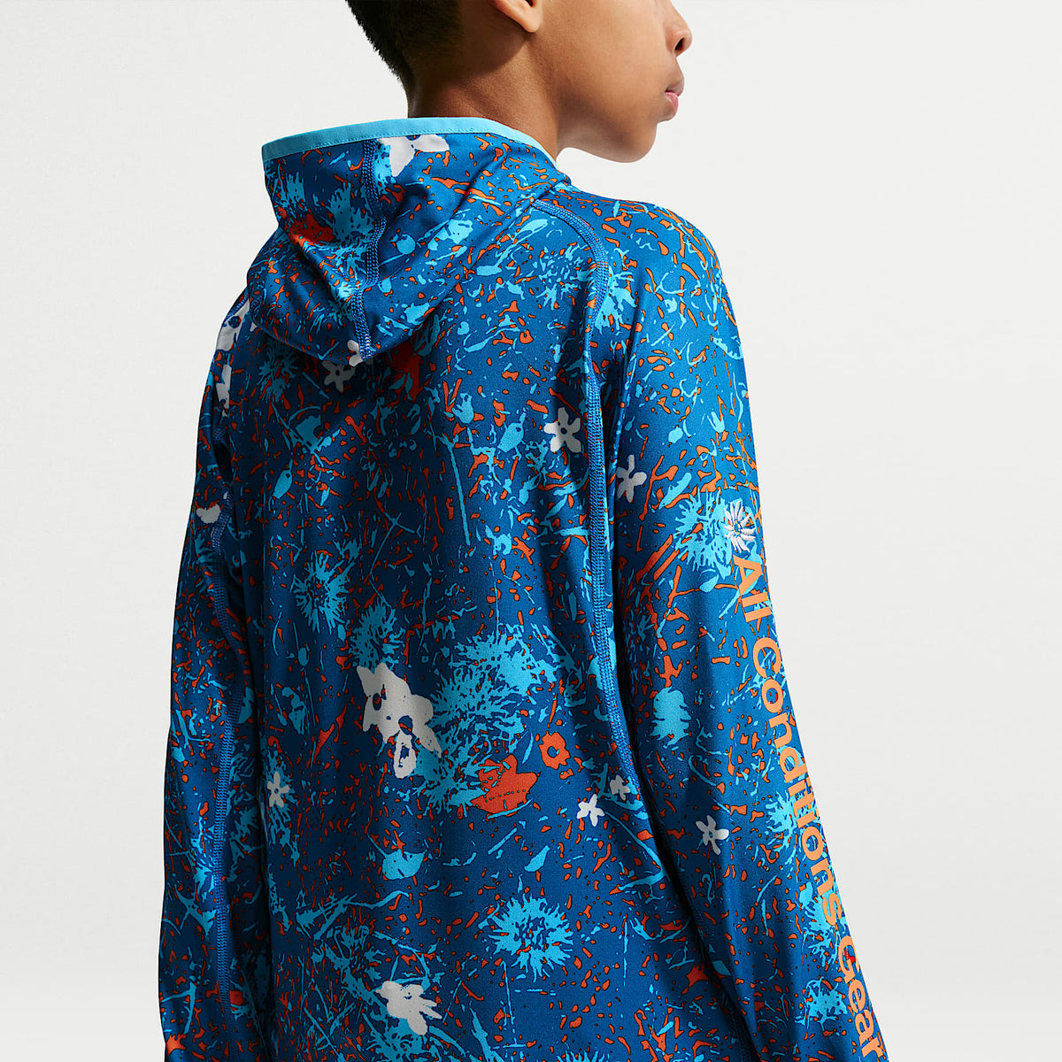 Playera de manga larga con protección contra los rayos UV para niños talla grande Nike ACG – Azul báltico/Azul báltico/Blanco cumbre – vista 5
