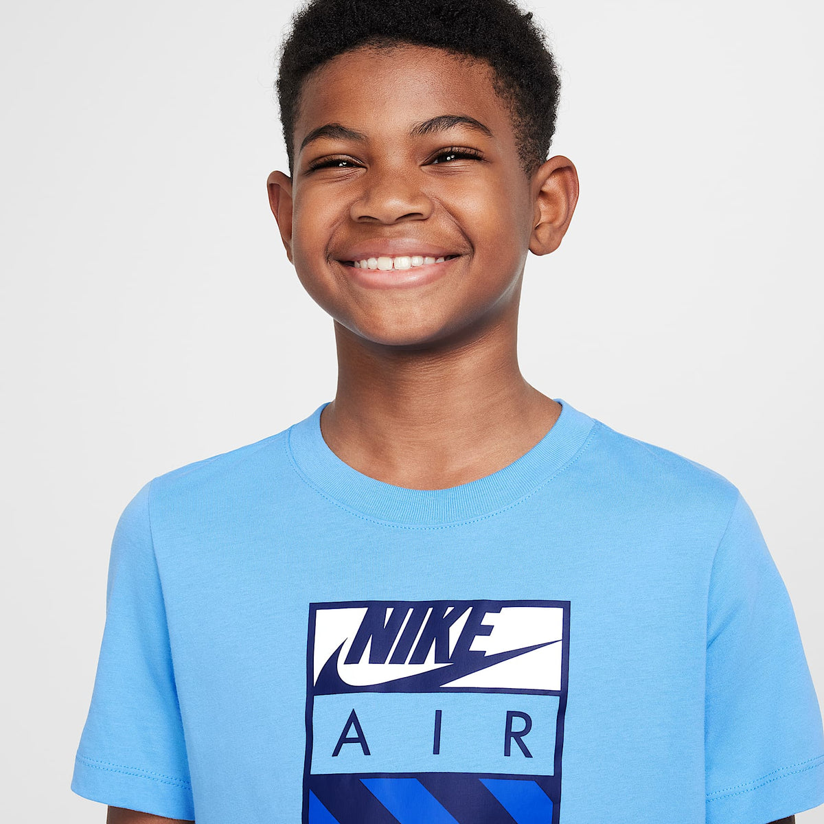 Playera para niños talla grande Nike Air – Azul universitario – vista 3