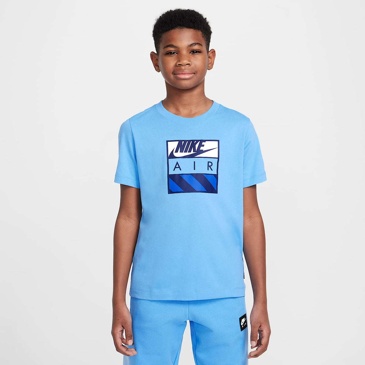Playera para niños talla grande Nike Air – Azul universitario – vista 1