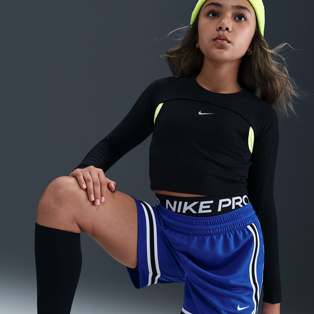 Shorts de básquetbol Dri-FIT de 13 cm para niños talla grande Nike Crossover – Royal juego/Blanco – vista 4