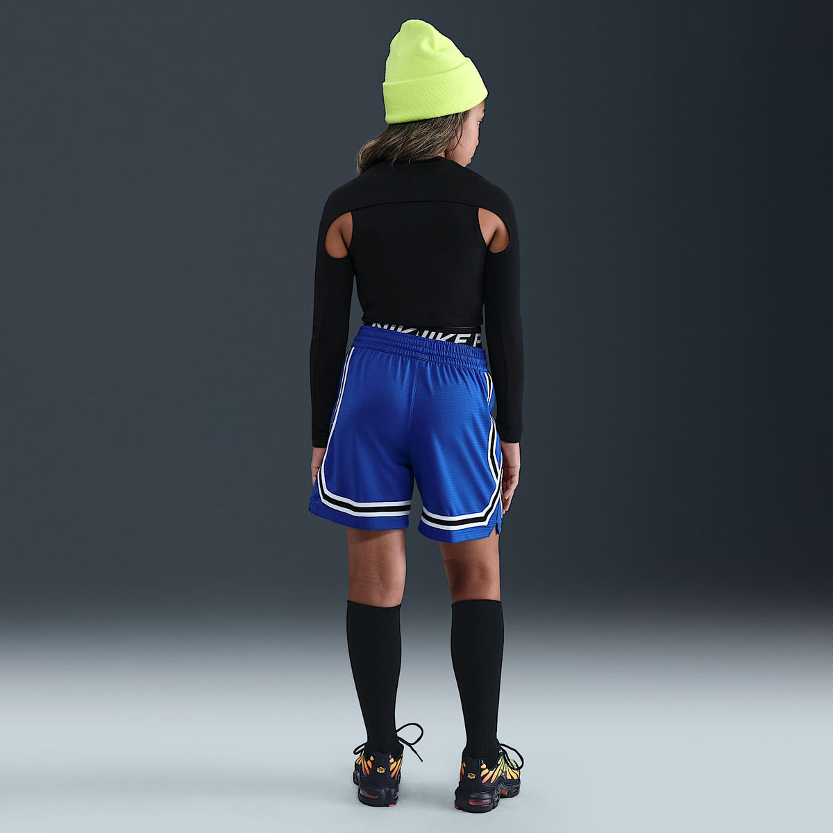 Shorts de básquetbol Dri-FIT de 13 cm para niños talla grande Nike Crossover – Royal juego/Blanco – vista 6