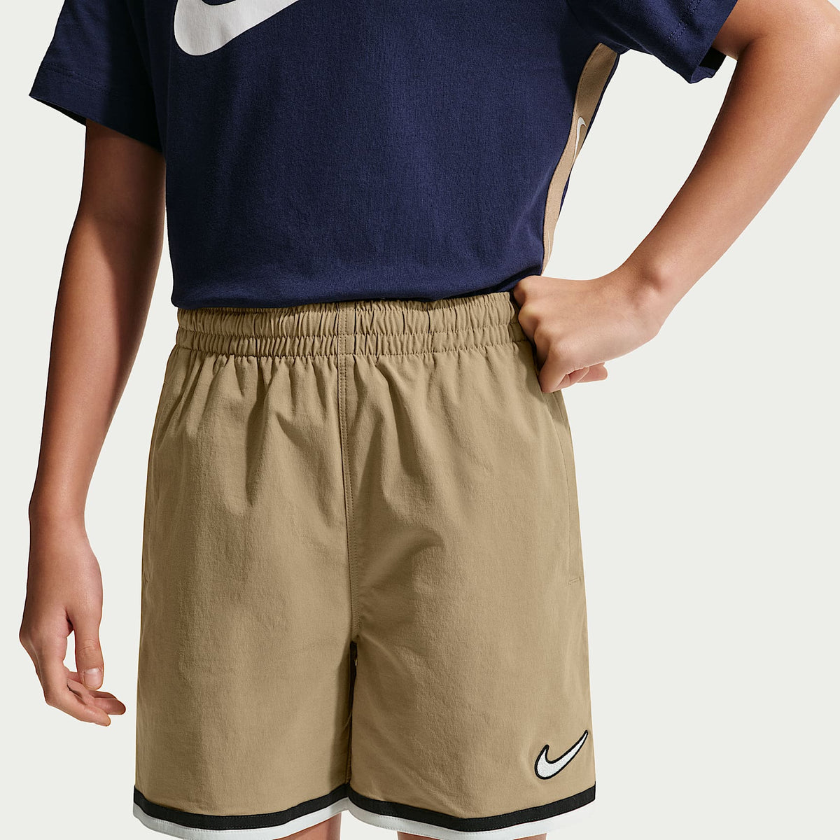Shorts de fútbol Dri-FIT Nike Energy para niños talla grande – Avellana/Sombrío apagado/Blanco cumbre/Blanco cumbre – vista 3