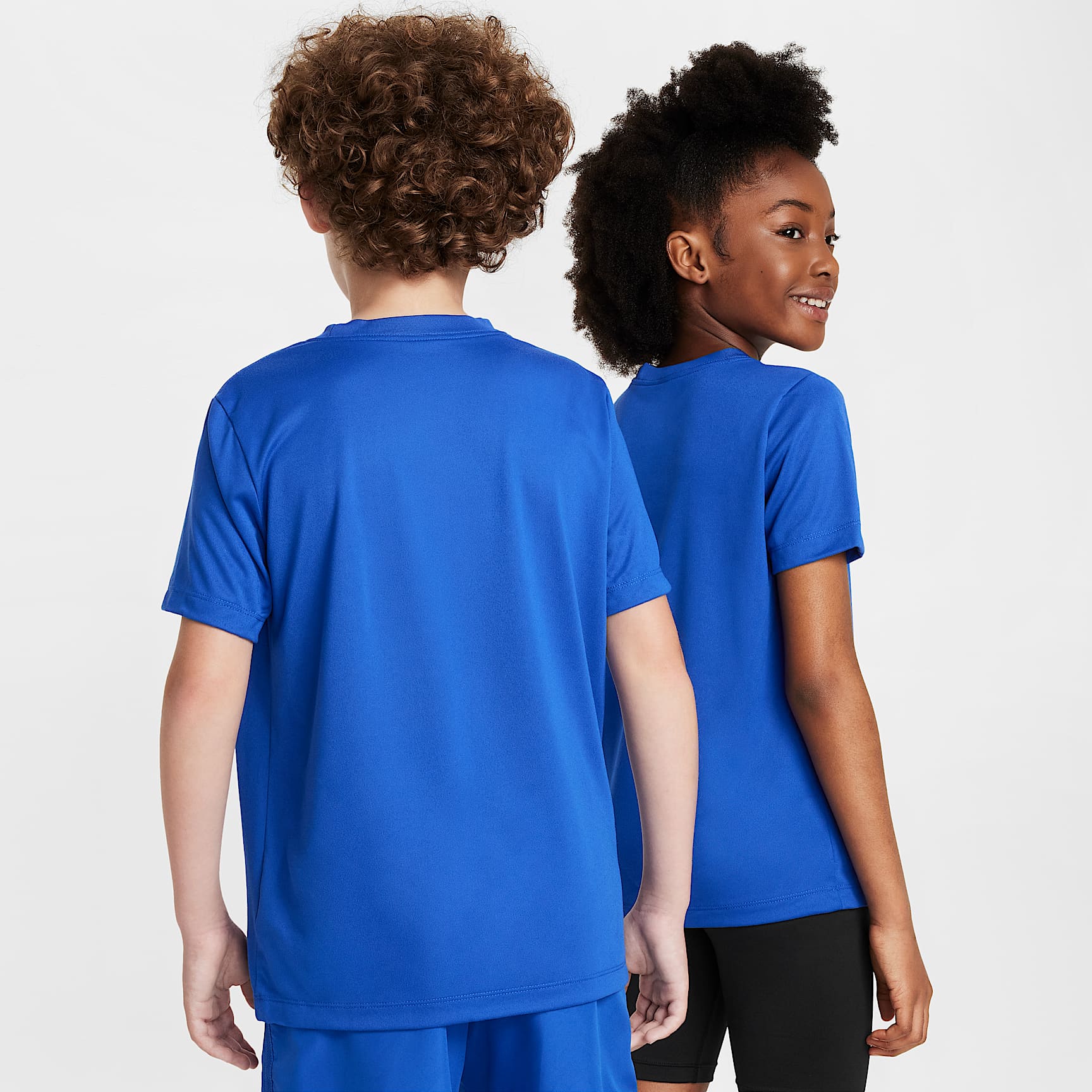 Playera Dri-FIT para niños talla grande Nike Legend – Royal juego – vista 2