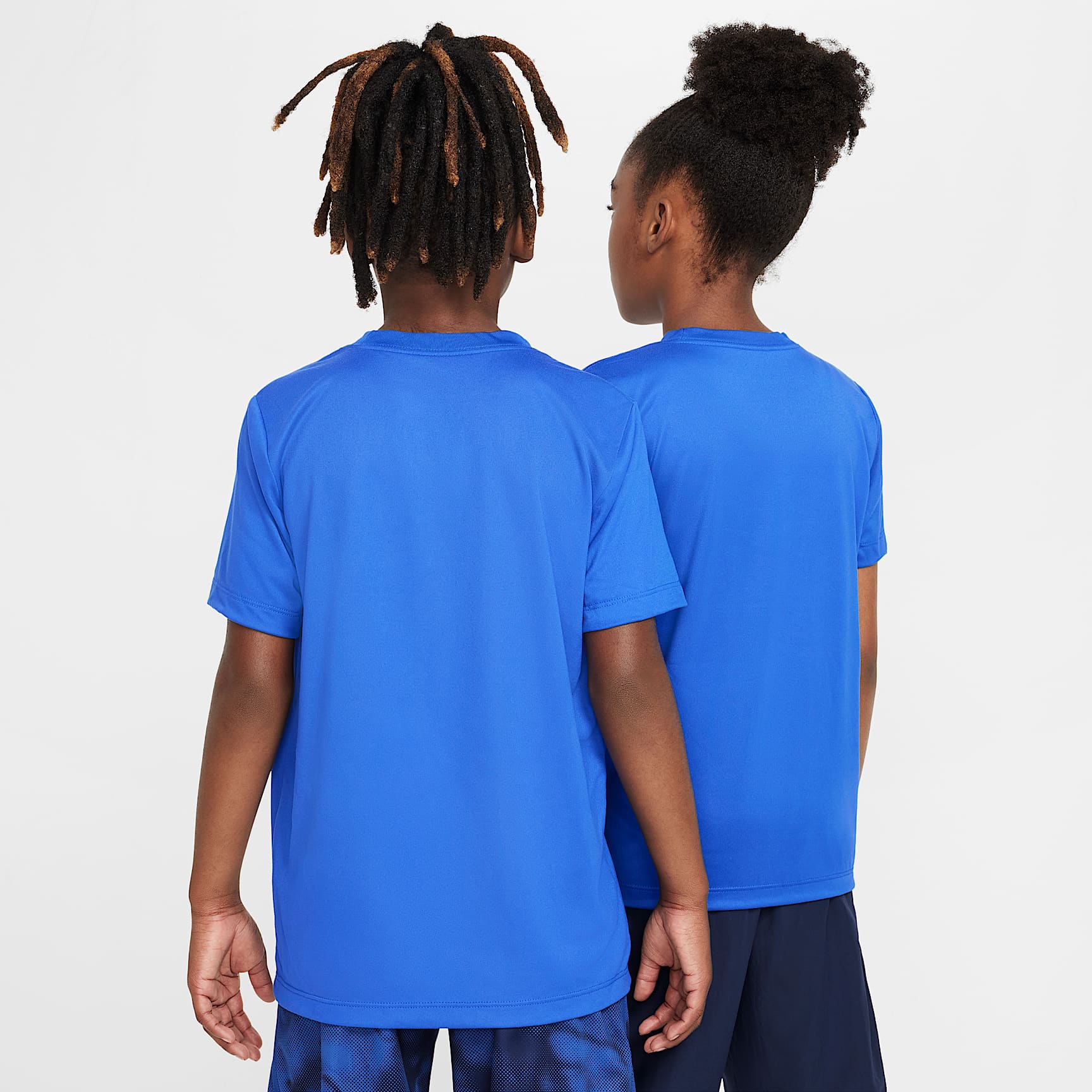 Playera Dri-FIT para niños talla grande Nike Legend – Royal juego – vista 2