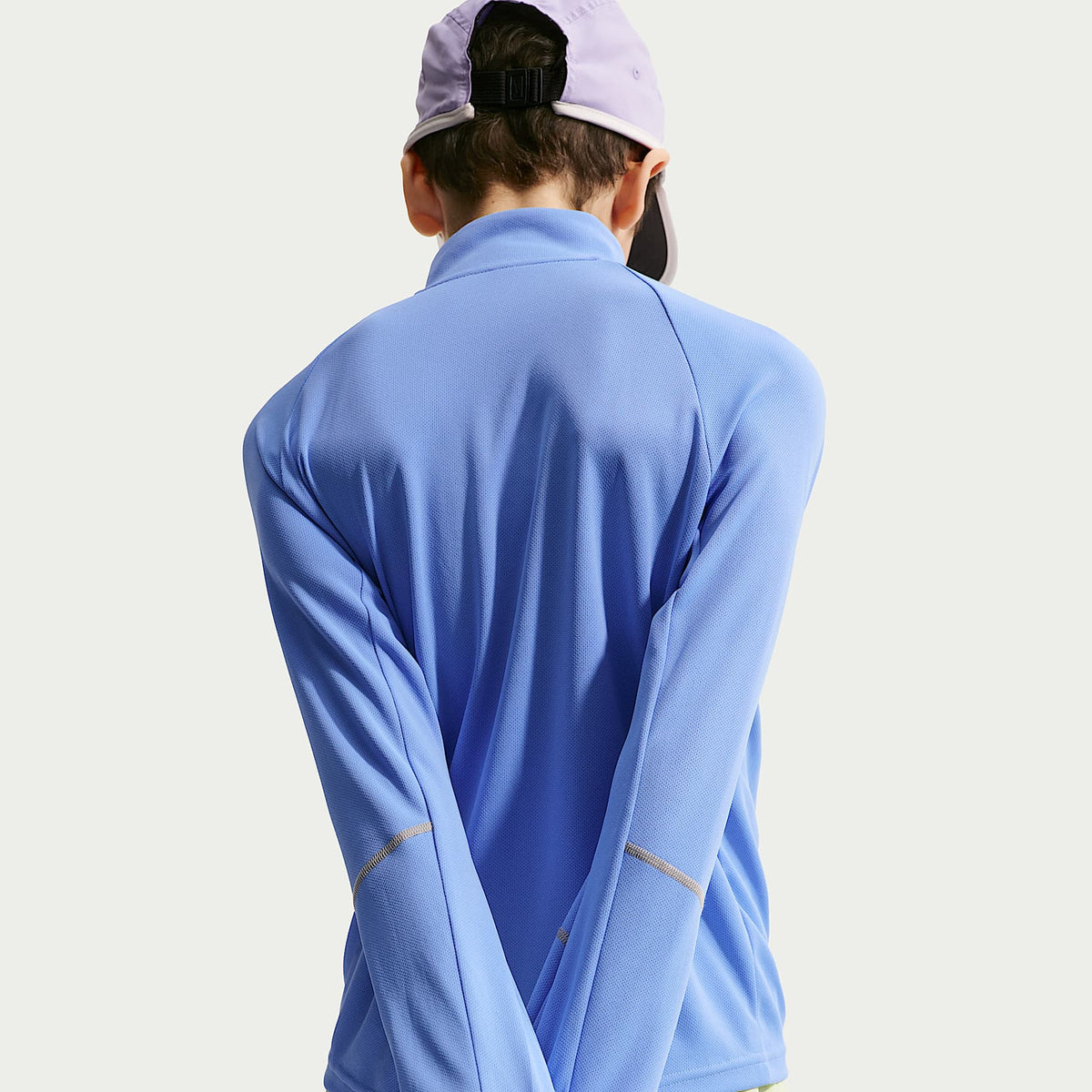 Sudadera de medio cierre Dri-FIT para niños talla grande Nike Miler – Royal pulso – vista 2