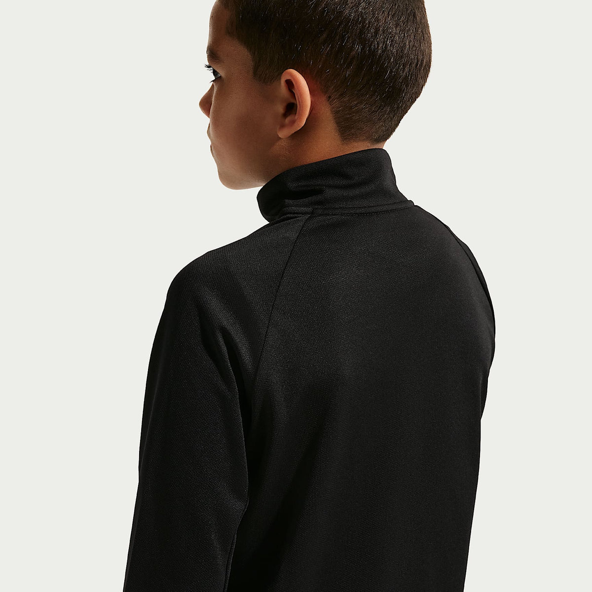 Sudadera de medio cierre Dri-FIT para niños talla grande Nike Miler – Negro – vista 2