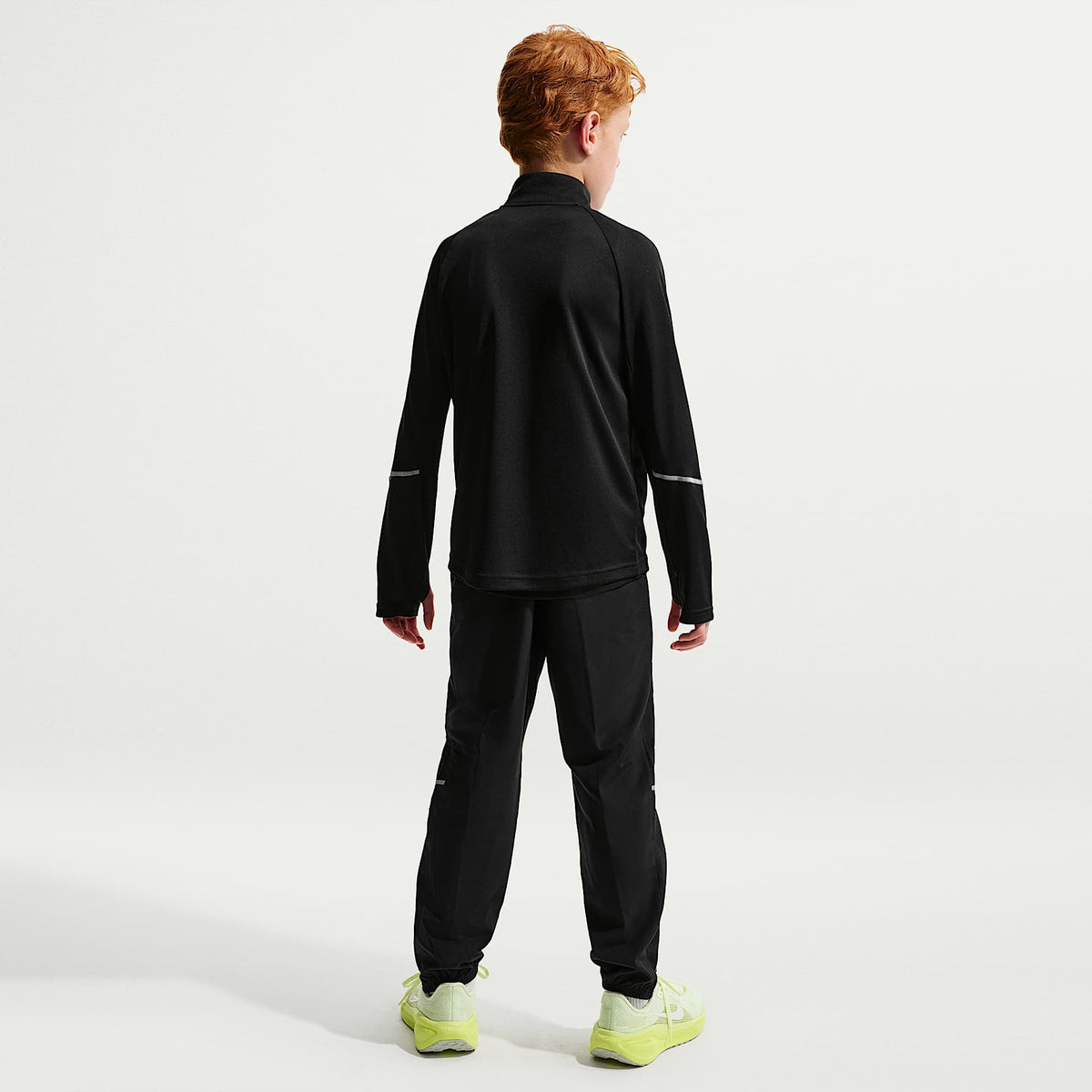 Pants de tejido Woven Dri-FIT para niños talla grande Nike Miler – Negro – vista 5