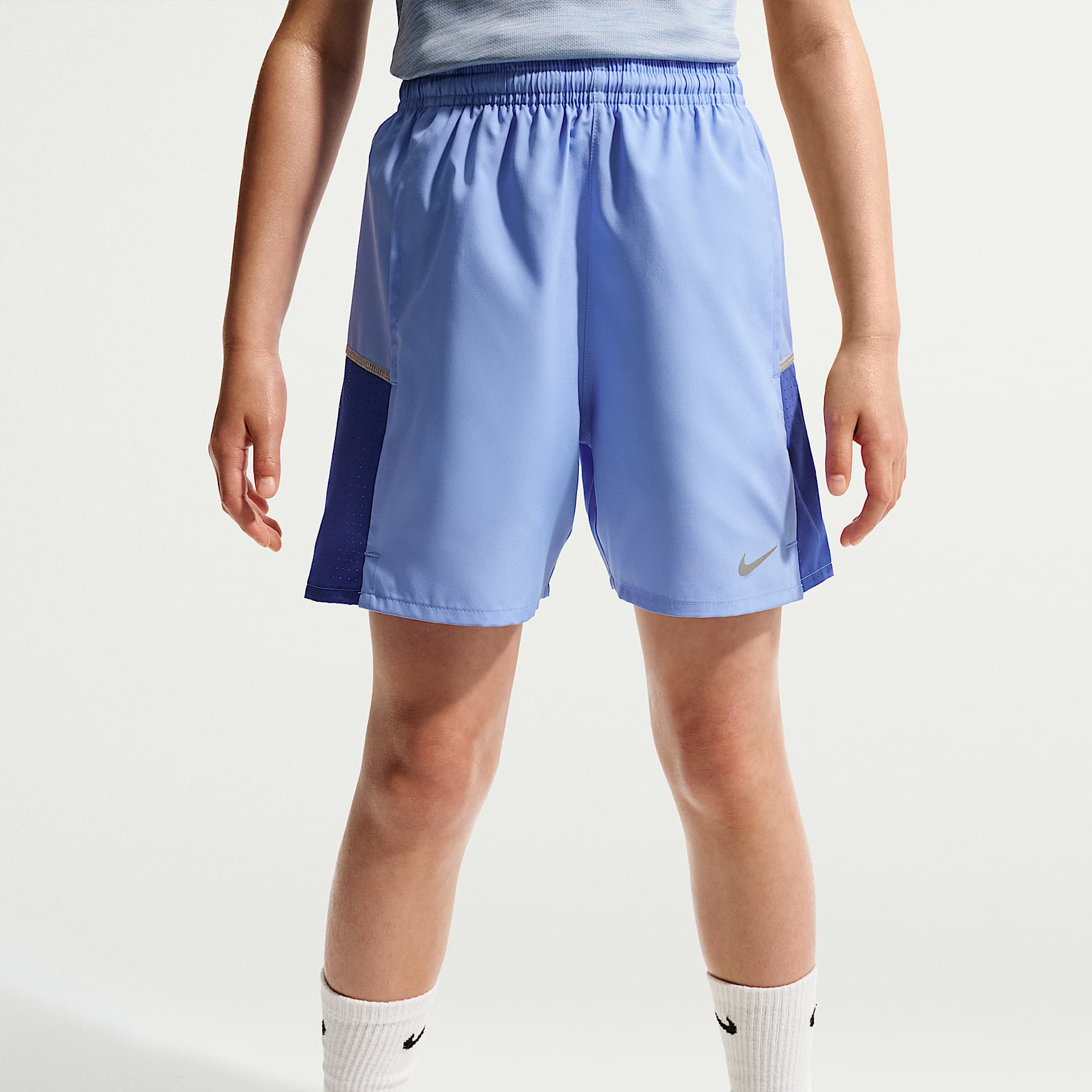 Shorts de entrenamiento Dri-FIT para niños talla grande Nike Miler – Royal pulso/Lapislázuli – vista 2