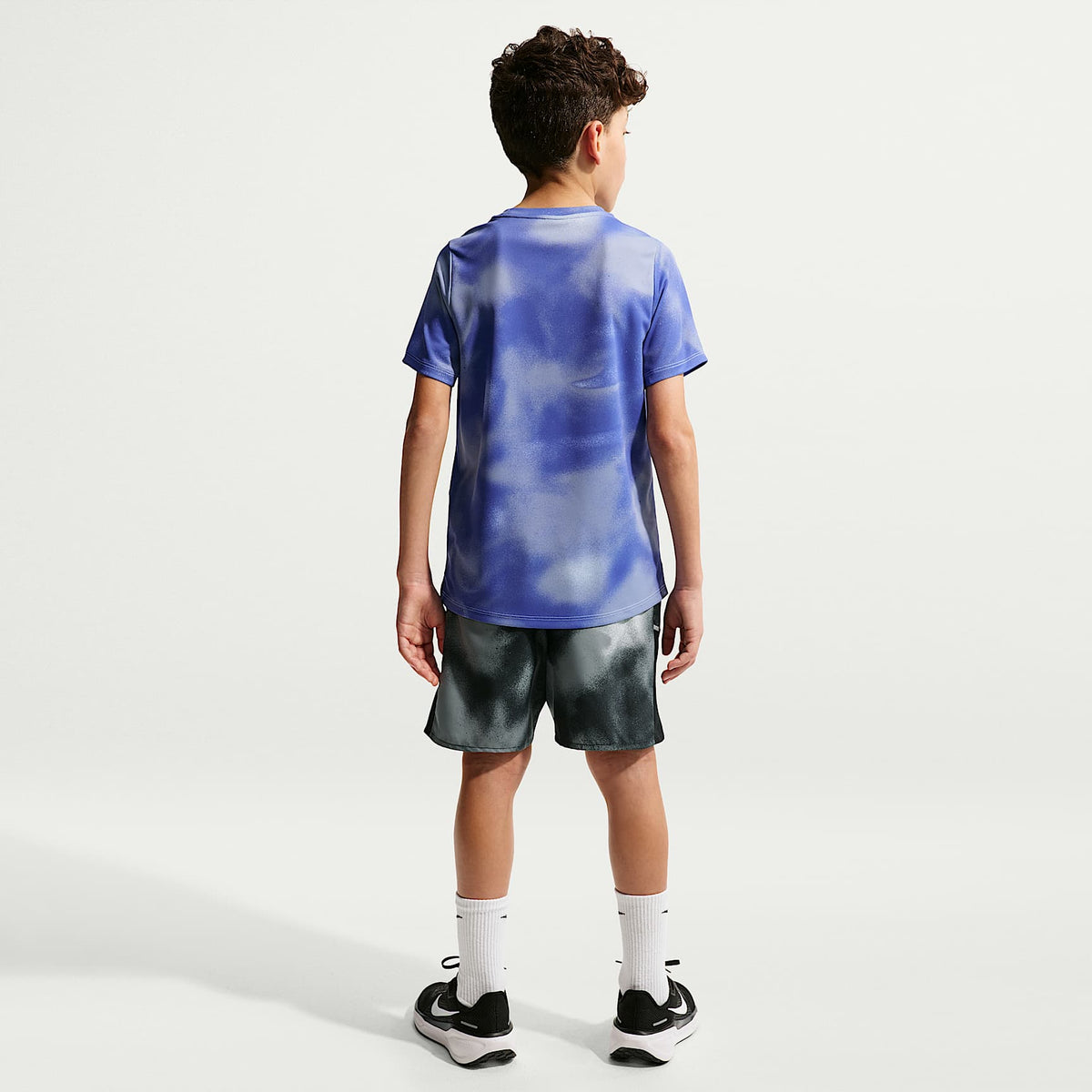 Shorts Dri-FIT para niños talla grande Nike Miler – Negro/Negro – vista 5