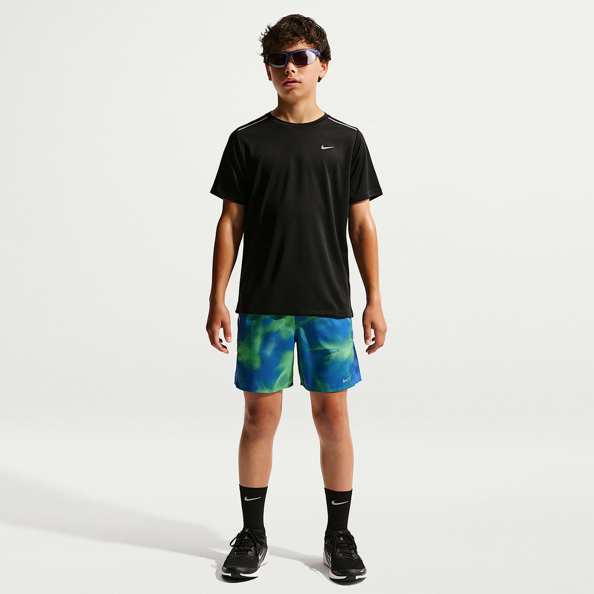 Shorts Dri-FIT para niños talla grande Nike Miler – Royal juego/Royal juego – vista 1