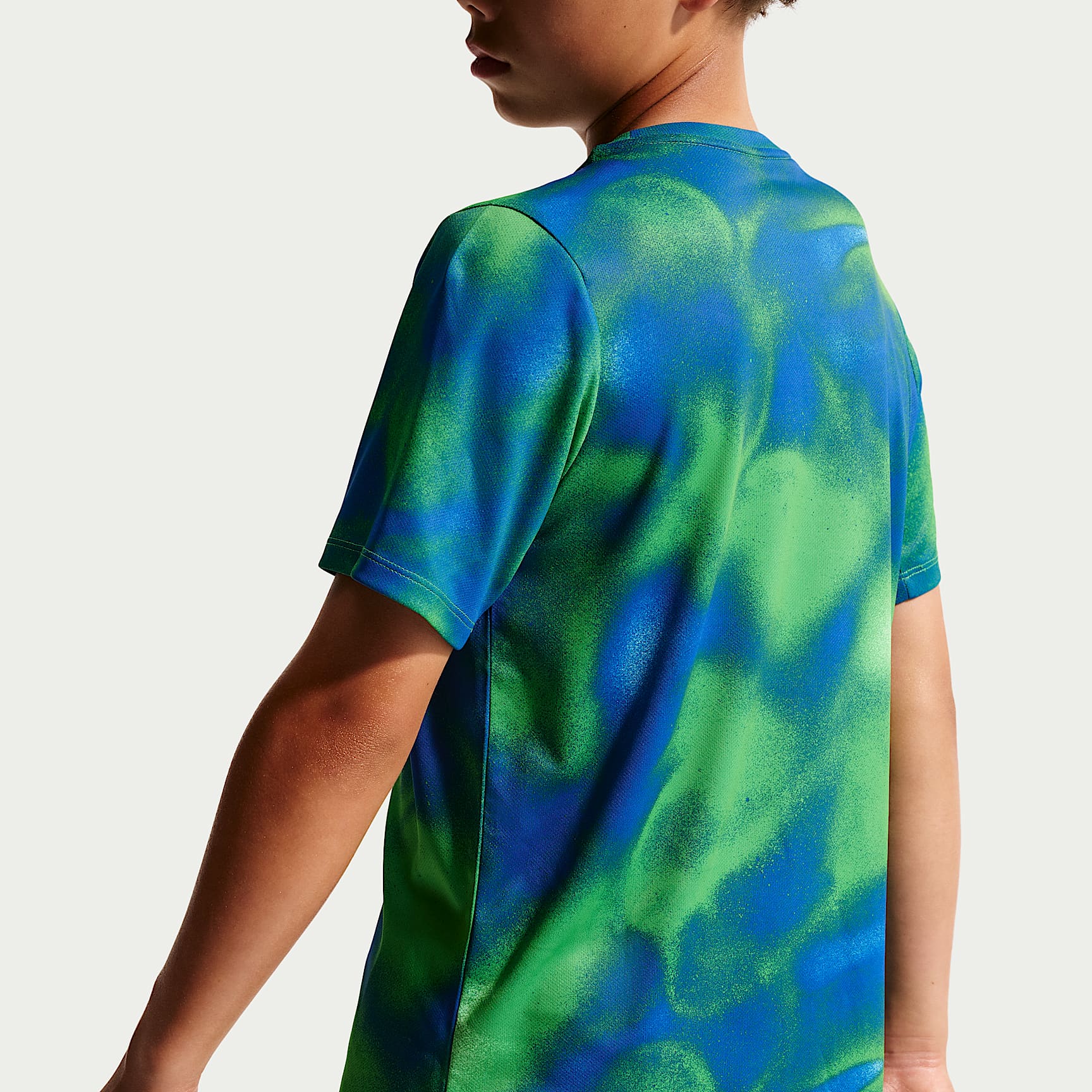 Playera de correr manga corta Dri-FIT para niños Nike Miler – Royal juego/Royal juego – vista 2