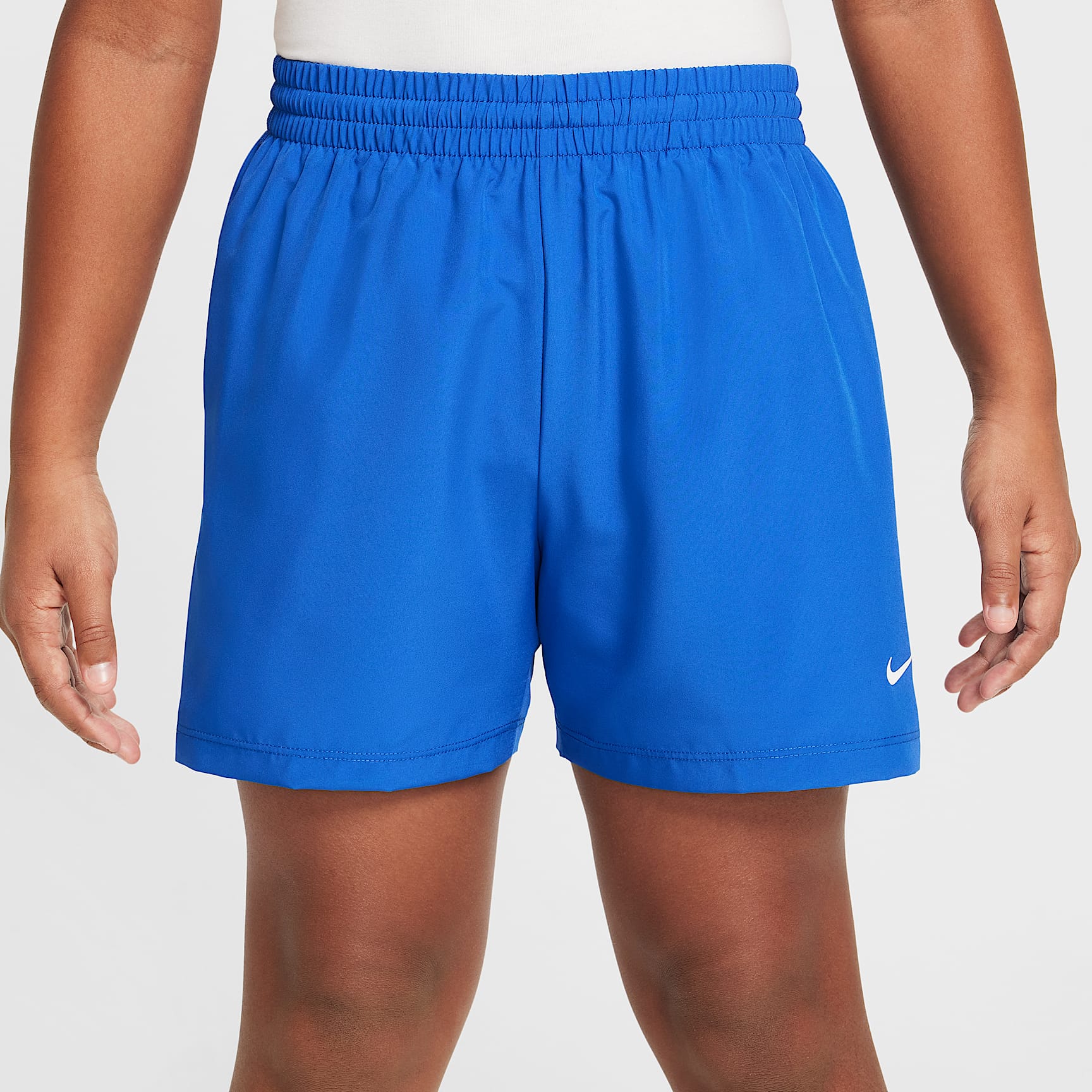 Shorts Dri-FIT de tejido Woven para niños talla grande Nike Multi – Royal juego/Blanco – vista 2