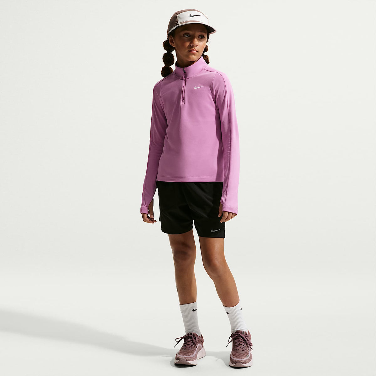 Shorts de entrenamiento Dri-FIT para niños talla grande Nike Stride – Negro – vista 1