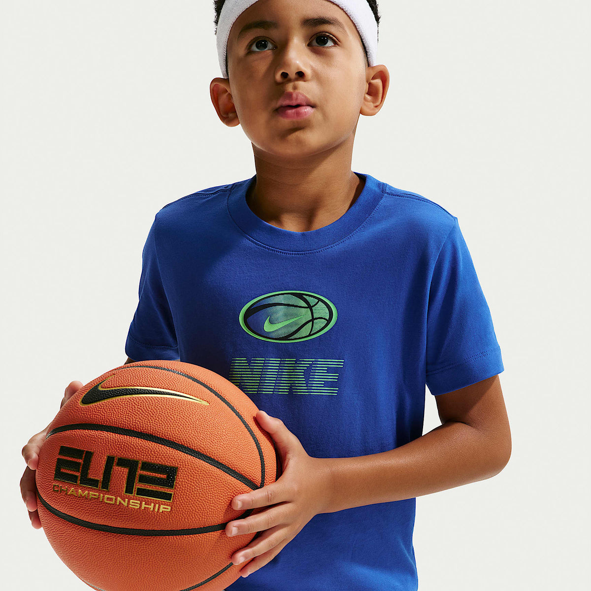 Playera Dri-FIT para niños de talla grande Nike – Royal juego – vista 3