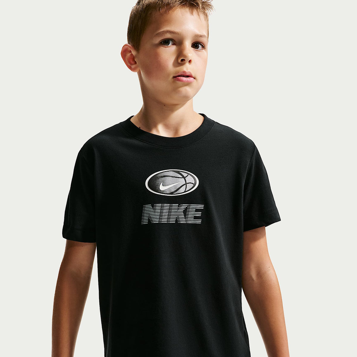Playera Dri-FIT para niños de talla grande Nike – Negro – vista 1