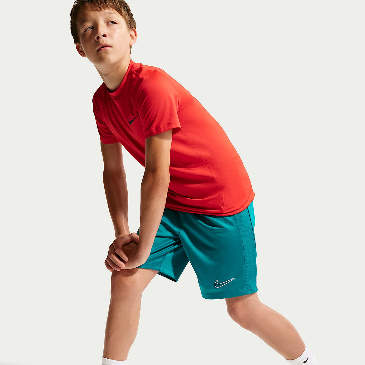 Shorts Dri-FIT para niños talla grande Nike Trophy23 – Abeto brillante/Abeto brillante/Blanco – vista 4