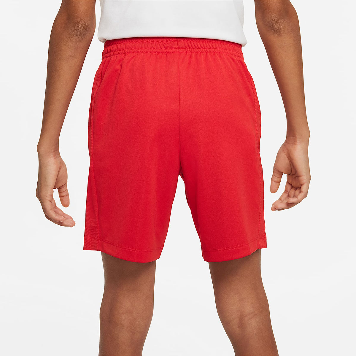Shorts Dri-FIT para niños talla grande Nike Trophy23 – Rojo universitario/Rojo universitario/Blanco – vista 4