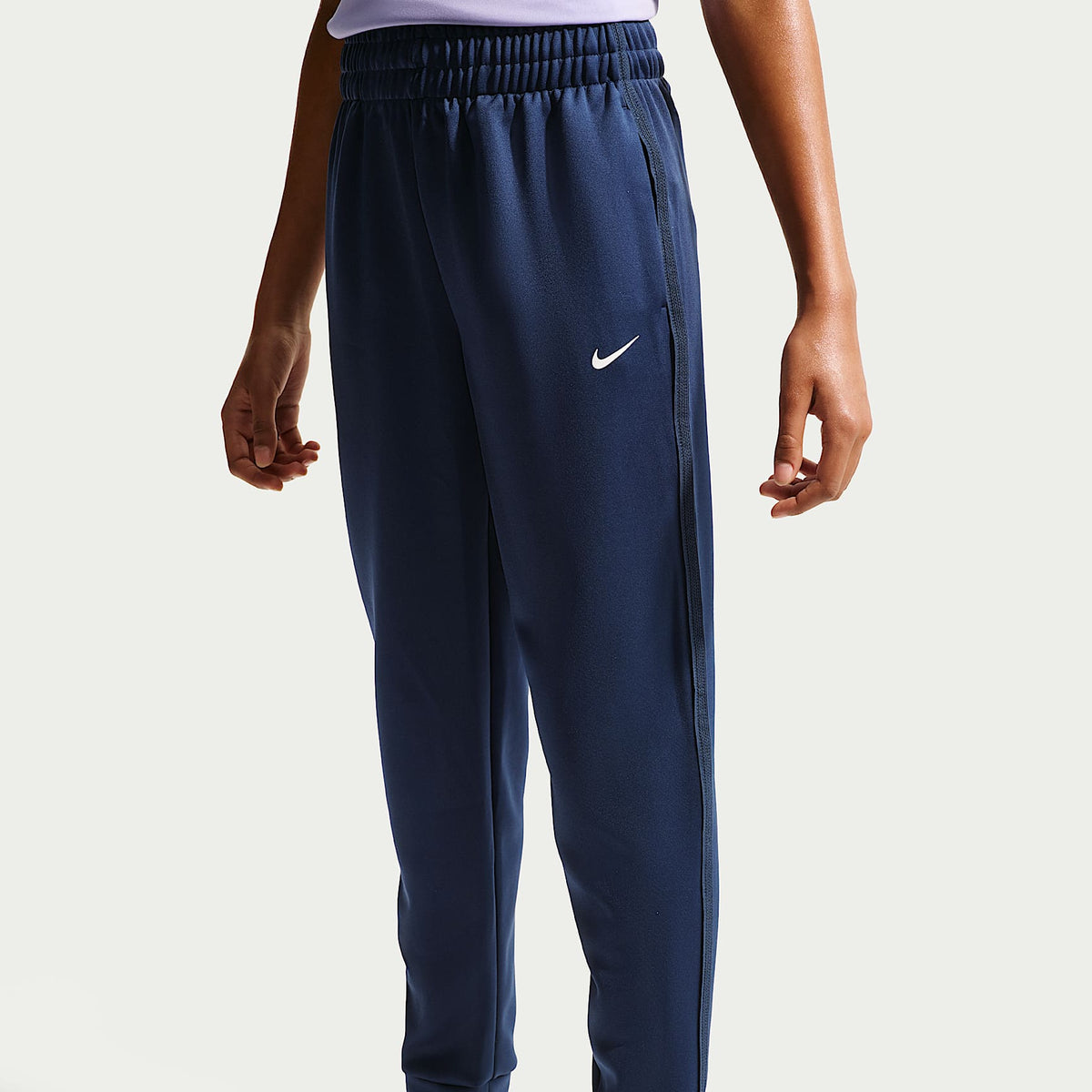 Pants de tejido Knit para niños talla grande Nike Multi – Azul marino medianoche/Negro/Blanco – vista 3