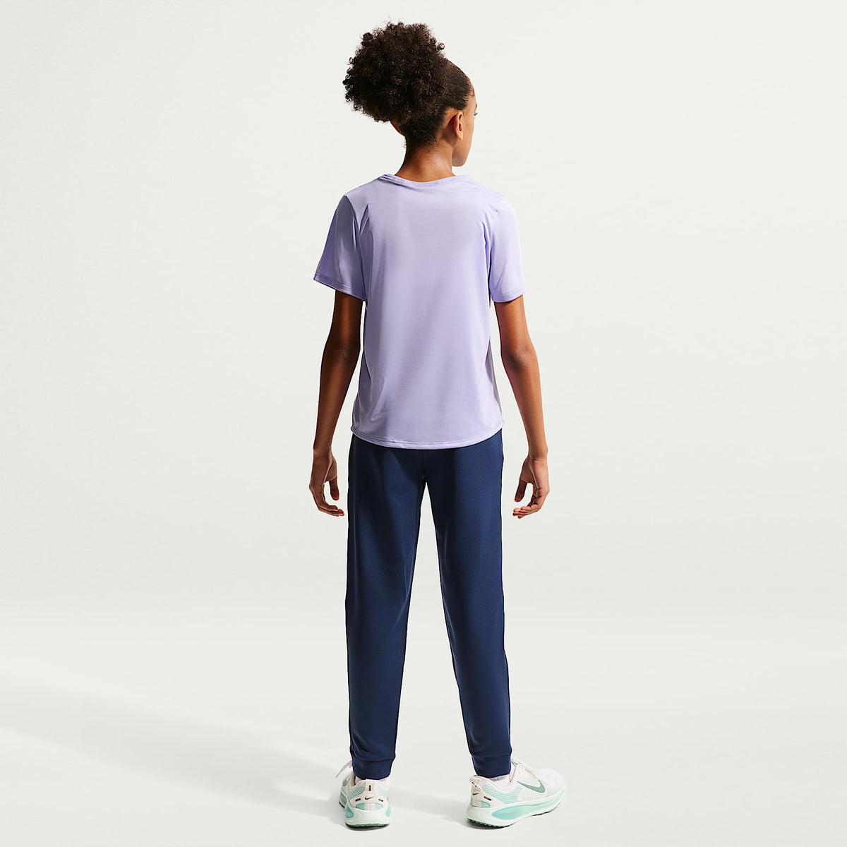 Pants de tejido Knit para niños talla grande Nike Multi – Azul marino medianoche/Negro/Blanco – vista 7