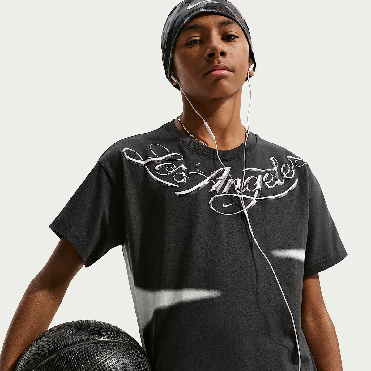 Playera Max90 para niños talla grande Nike All Star Weekend – Sombrío apagado – vista 3