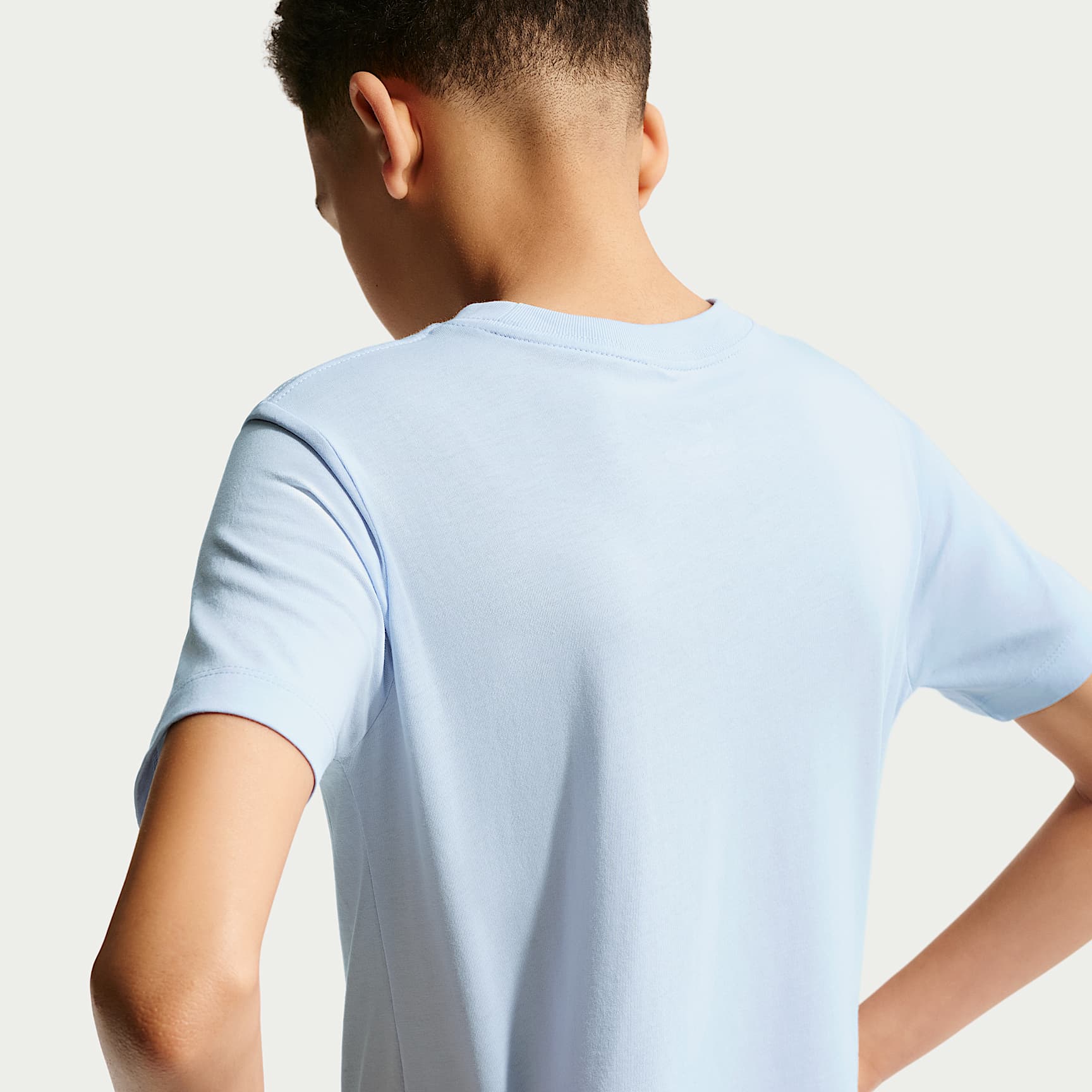 Playera de béisbol para niños talla grande Nike – Azul hidrógeno – vista 2