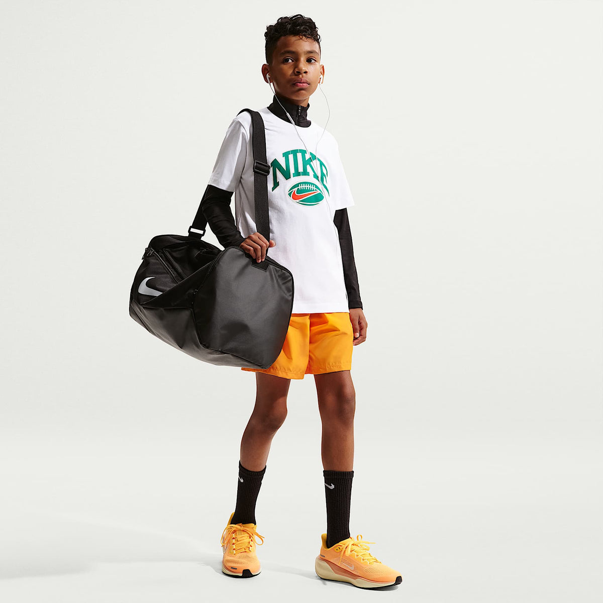 Playera de fútbol para niños talla grande Nike – Blanco – vista 4