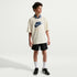 Jersey de manga corta Nike Sportswear para niños talla grande – Perla suave/Azul marino medianoche/Azul universitario/Azul marino medianoche – vista 7