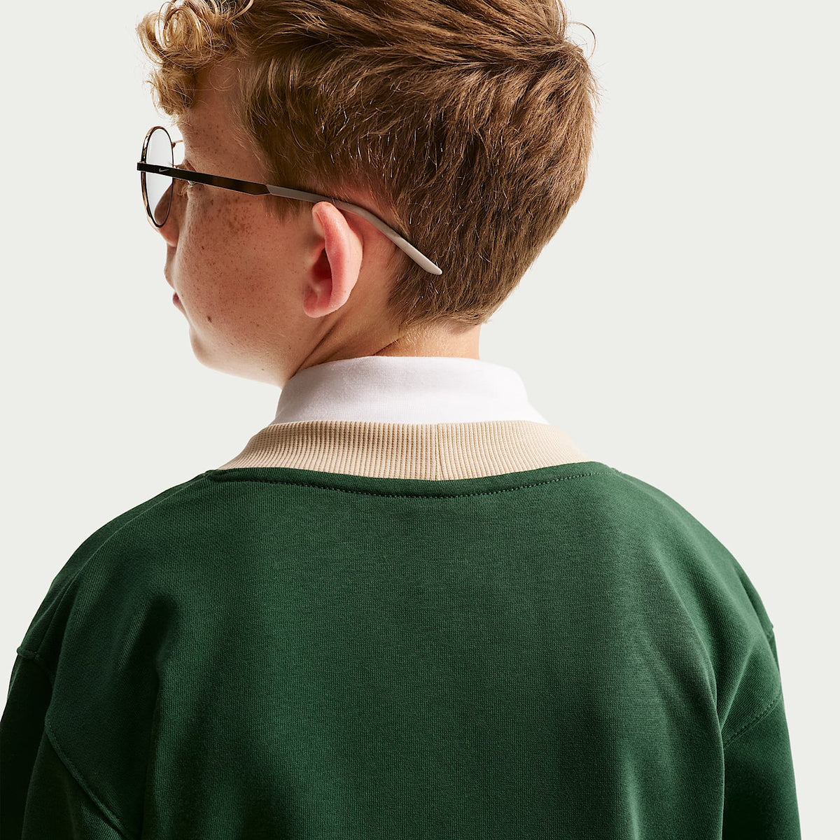 Cárdigan para niños talla grande Nike Sportswear Club – Abeto/Duna/Duna – vista 5